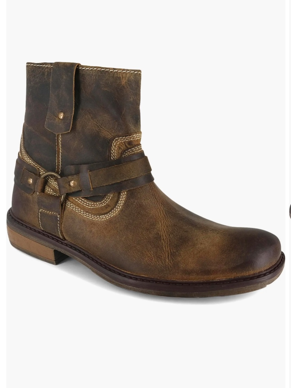Roan Native II Men’s Leather Boots Size 11 Brown Western Workwear Tan Greenland